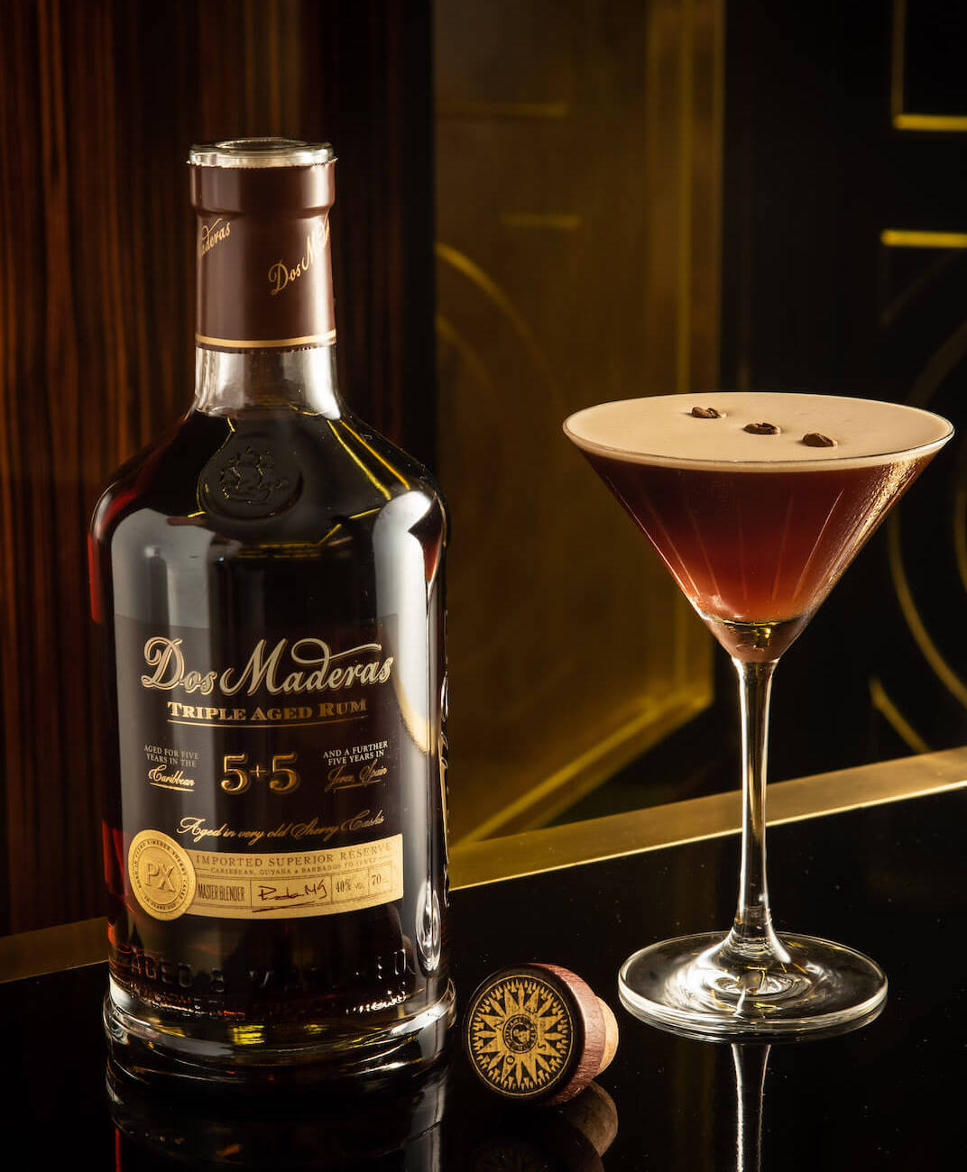 Dos-Maderas-Cocktail-Espersso-Martini - Portefeuille de cocktails faciles au rhum brun