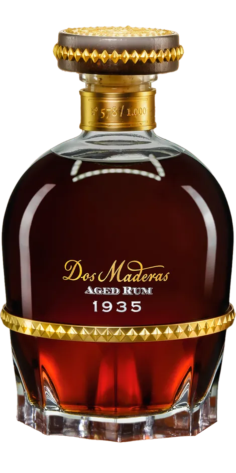 Botella de ron Dos Maderas 1935